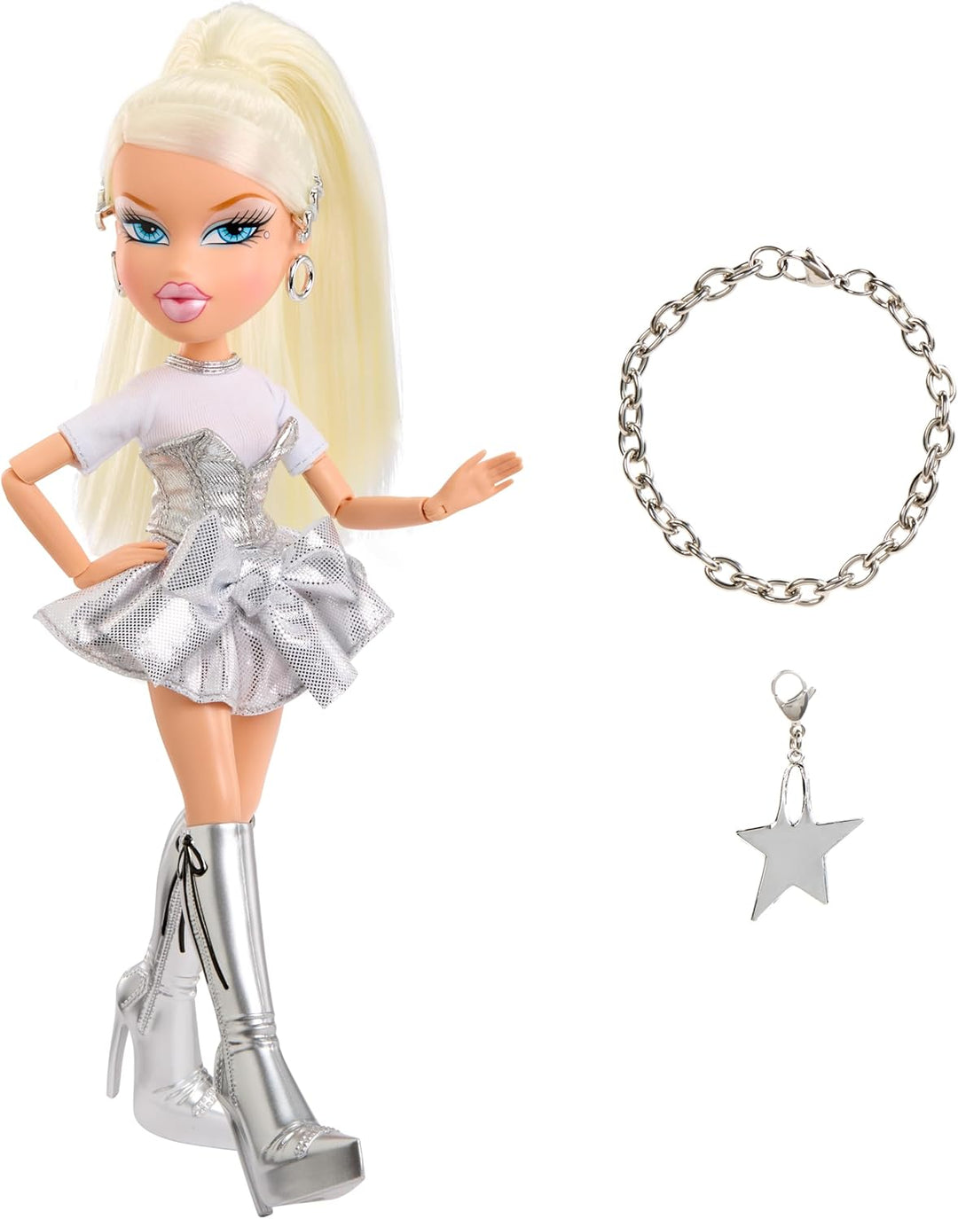 Bratz Charmz Cloe Muñeca de moda con pulsera de encanto coleccionable