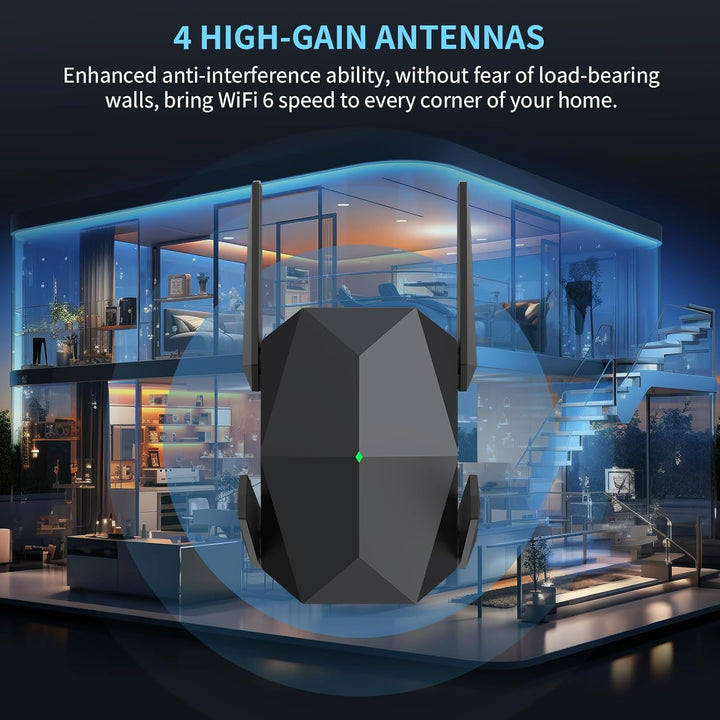 Extensor de Rango WiFi 6 AX3000 de 2025, Extensor de Señal WiFi con...