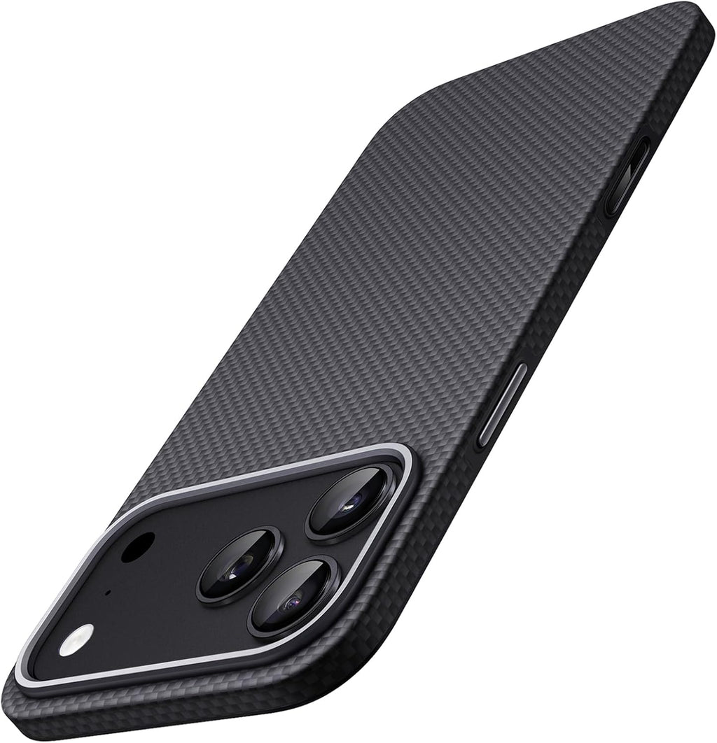 JETech Funda delgada de fibra de aramida para iPhone 18 Pro/17 Pro