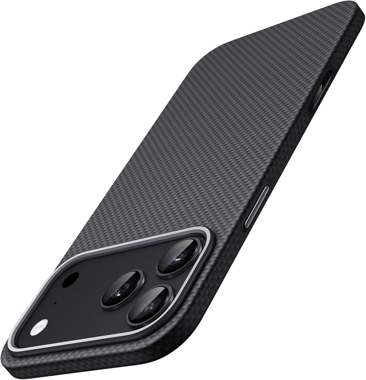 JETech Funda delgada de fibra de aramida para iPhone 18 Pro/17 Pro