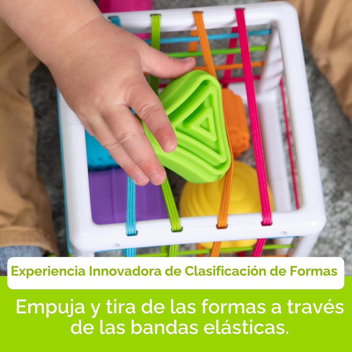 Fat Brain Toys InnyBin Juguetes de aprendizaje de forma, juguetes sensoriales para bebés y niños pequeños, juguetes para bebés a partir de 10 meses+