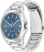 Tommy Hilfiger - Reloj de cuarzo para hombre de 3H, pulsera de acero inoxidable, resistente al agua 3 ATM, pieza moderna y elegante, regalo para él, 42mm
