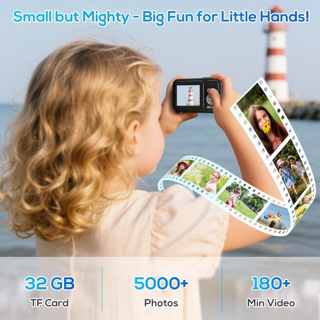 Cámara digital para niños, cámaras digitales de 48 MP FHD 1080P par...