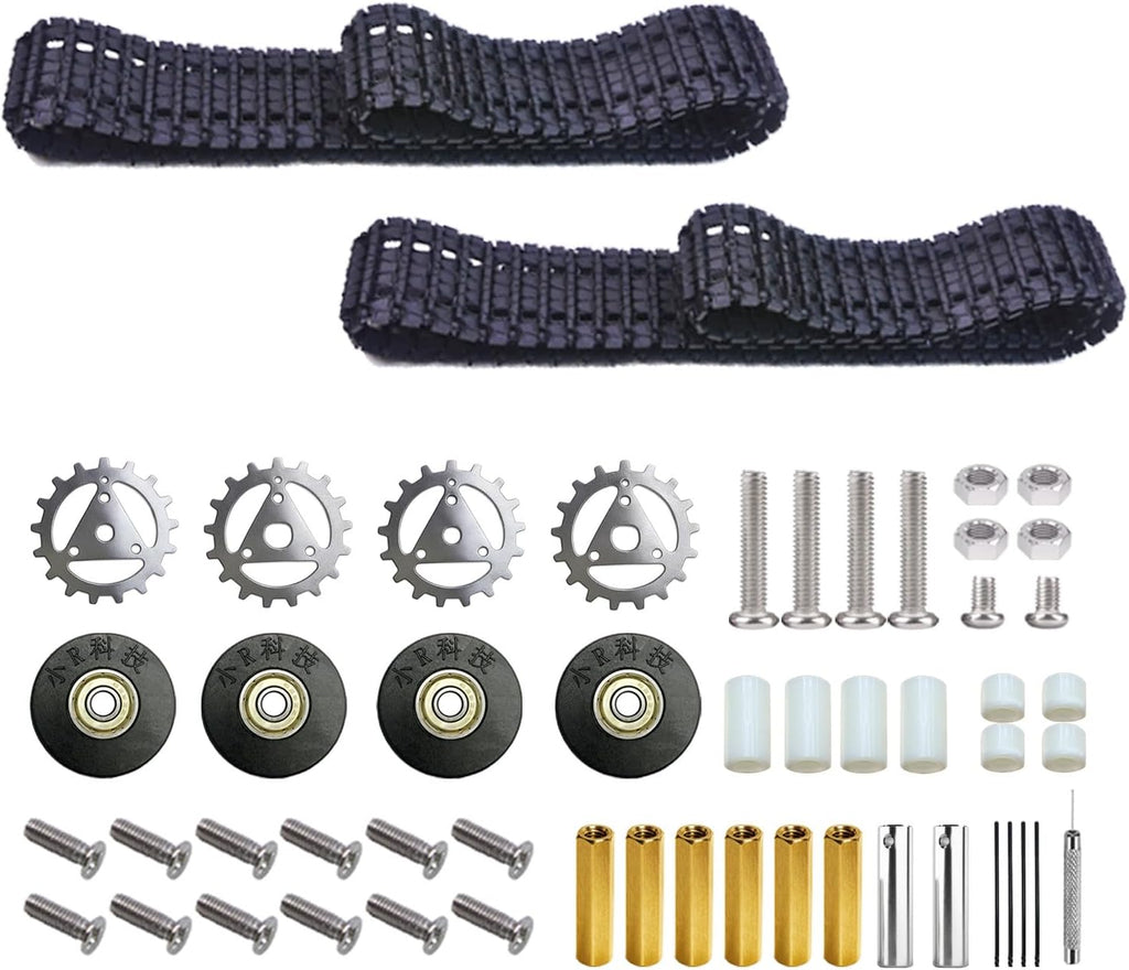 Kit de riel de tanque para robot de coche RC DIY con engranajes