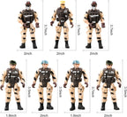 Juego de juguetes 78 en 1 para hombres del ejército con camión militar realista, A-(78 en 1)
