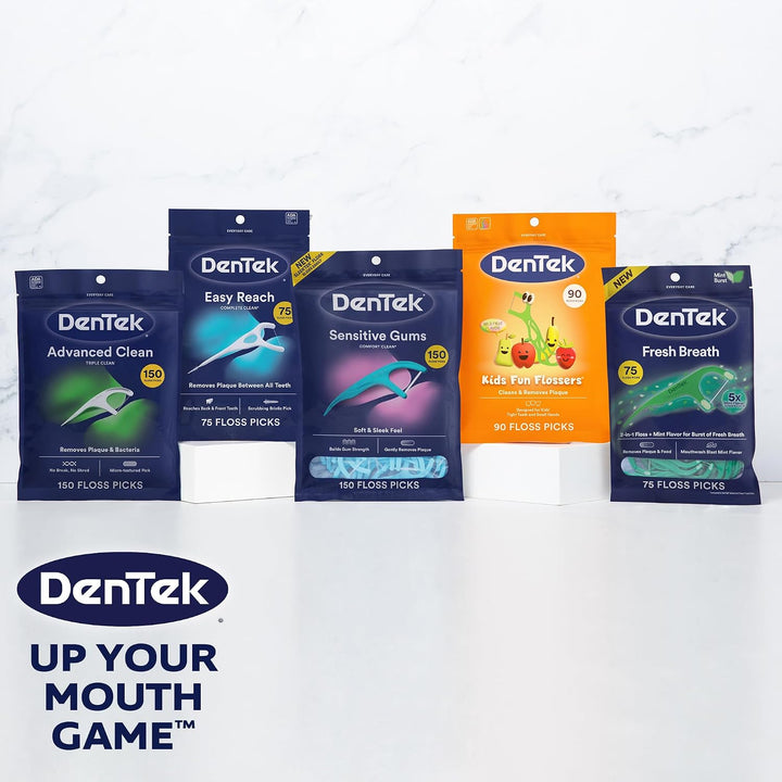 DenTek Comfort Clean - Púas de hilo dental para encías sensibles, c...