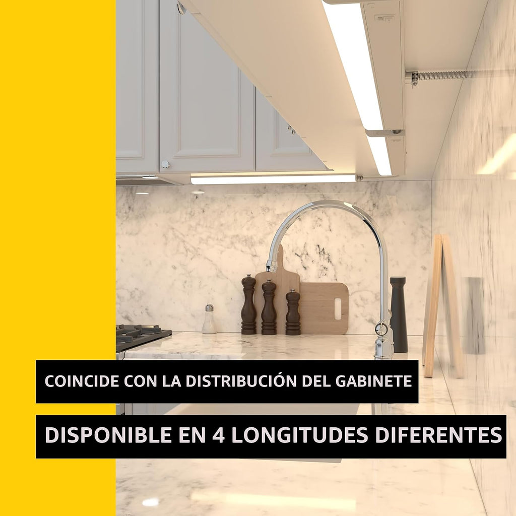 GETINLIGHT Luz LED para debajo del gabinete con cableado de 18 pulgadas