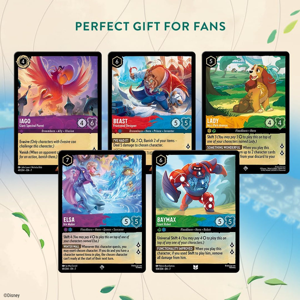 Ravensburger Disney Lorcana TCG: Archazia's Island Illumineer's Trove | Almacenamiento seguro de tarjetas | Incluye paquetes de refuerzo y guía completa | Obras de arte originales de Disney | A partir