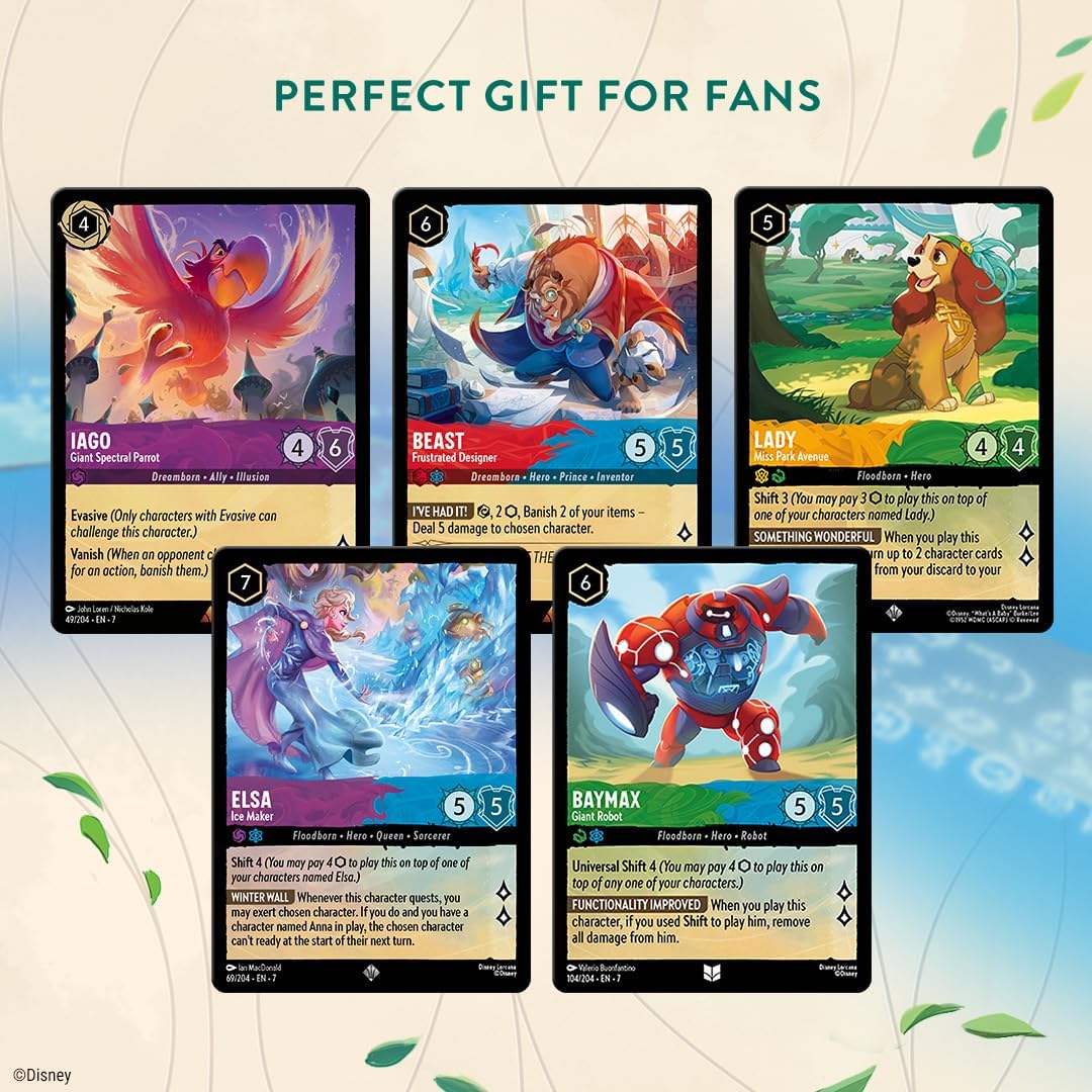 Ravensburger Disney Lorcana TCG: Archazia's Island Illumineer's Trove | Almacenamiento seguro de tarjetas | Incluye paquetes de refuerzo y guía completa | Obras de arte originales de Disney | A partir
