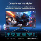 KTC Monitor curvo para juegos de 32 pulgadas y 240 Hz, FHD 1080P 15...