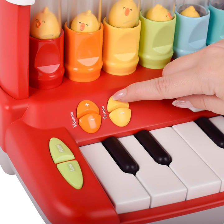 Juguete de aprendizaje preescolar con teclado de animales de granja...