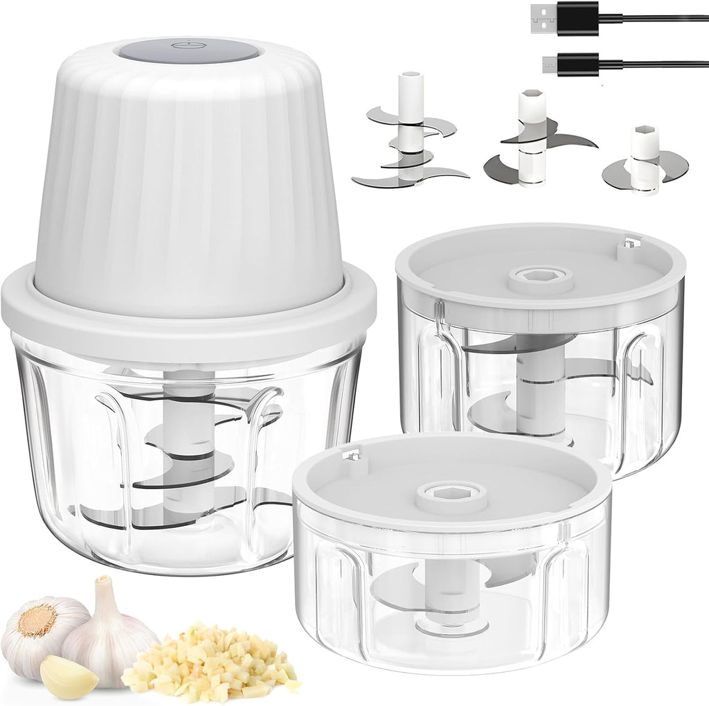 Mini procesador de alimentos inalámbrico Chopper Set w/Multi 3 Bowl (13.5"