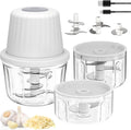 Mini procesador de alimentos inalámbrico Chopper Set w/Multi 3 Bowl (13.5"