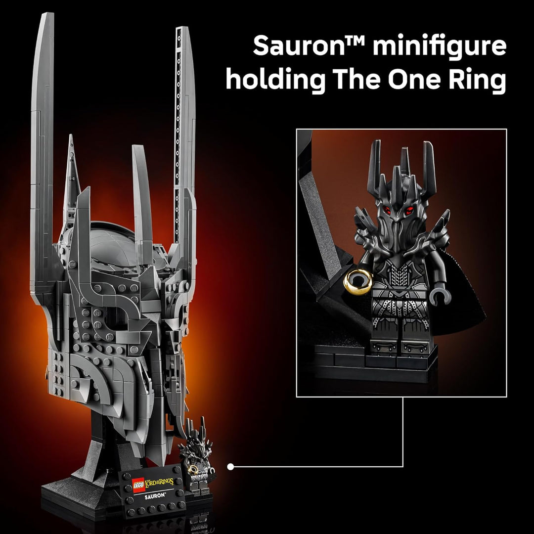 LEGO Icons El Señor de los Anillos: Casco de Sauron - Juego de cons...