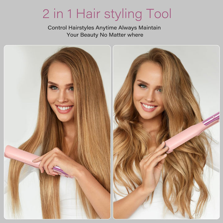 ZZR SEVEN Plancha para el cabello, plancha plana de 1.25 pulgadas y...
