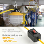 Cadena de luz LED de construcción de 3 puntas de 100 pies con