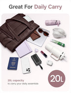 Bolso de mano para mujer con cierre, bolso acolchado tipo puffer con compartimentos, bolsos de trabajo ligeros y voluminosos para mujer de viaje