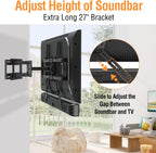 ELIVED Soporte de barra de sonido debajo o por encima del televisor