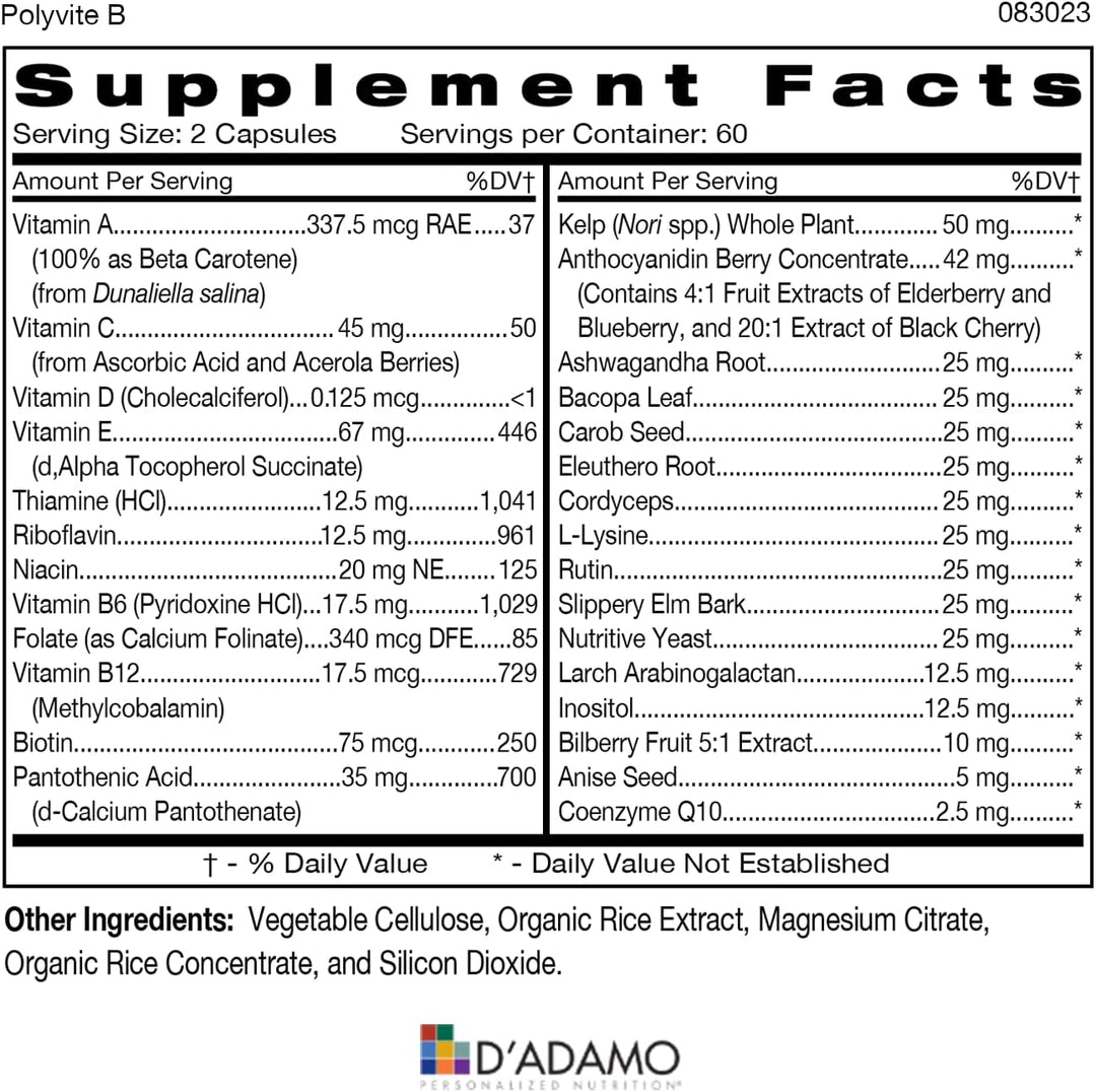 D'Adamo Personalized Nutrition - Pila de salud óptima (sangre t...