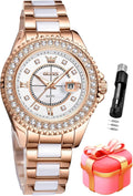 OLEVS Relojes para Mujeres Lujo Diamante con Fecha Analógico Cuartz para Mujer