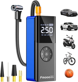 Inflador de neumáticos, compresor de aire portátil, 160 PSI de pote...