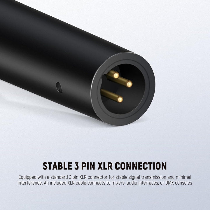 NEEWER NW-040 Micrófono dinámico cardioide con cable XLR, carcasa r...