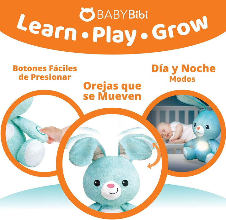 Stuffed Bunny - Conejo de peluche interactivo de peluche, suave con...