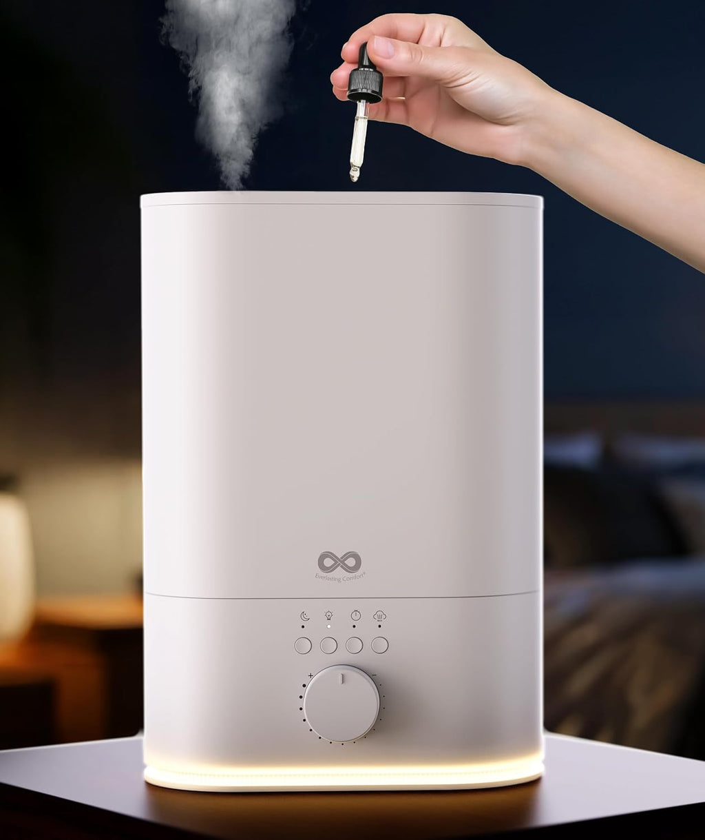 Everlasting Comfort - Humidificador grande de 6 litros para dormitorio