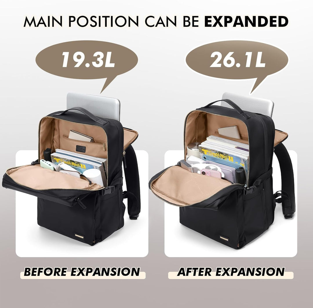 GOLF SUPAGS Elegante mochila para computadora portátil para mujer,...