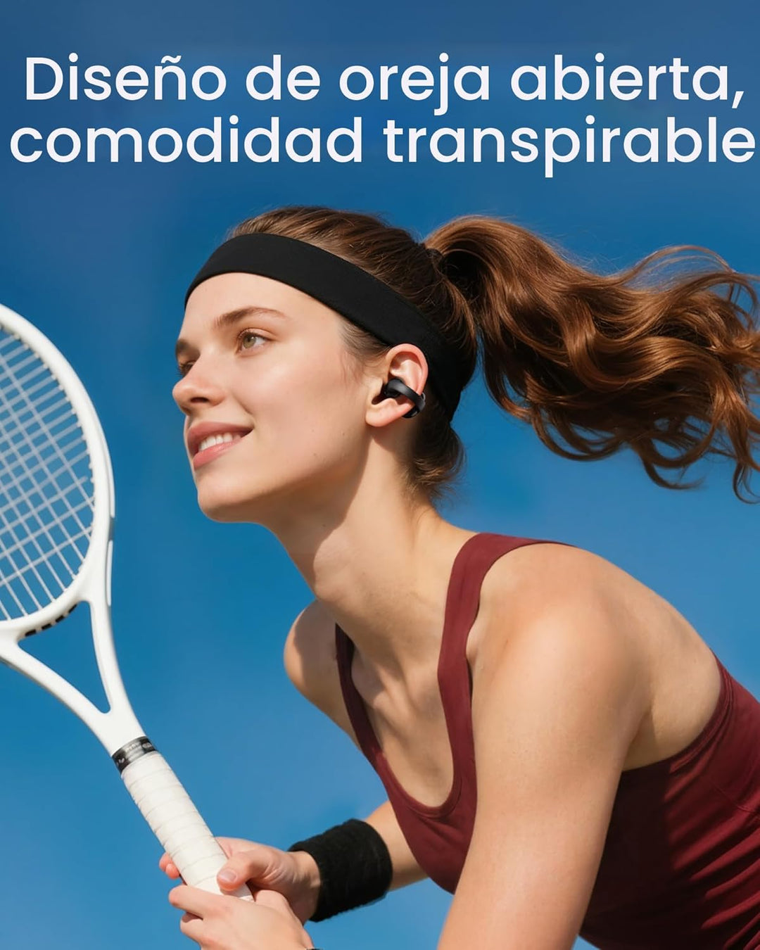 Soundcore C50i de Anker, auriculares de oído abierto, auriculares d...