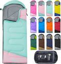 Sacos de Dormir para Adultos, Ultraligeros y Lavables a máquina, a Prueba de Agua para Senderismo, Camping y Mochila, para Clima Cálido y Frío, Esenciales de Camping para Viajar