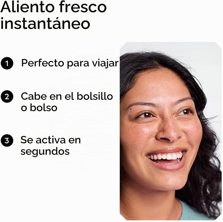 Listerine Cool Mint Pocketmist, espray de cuidado bucal para un ali...