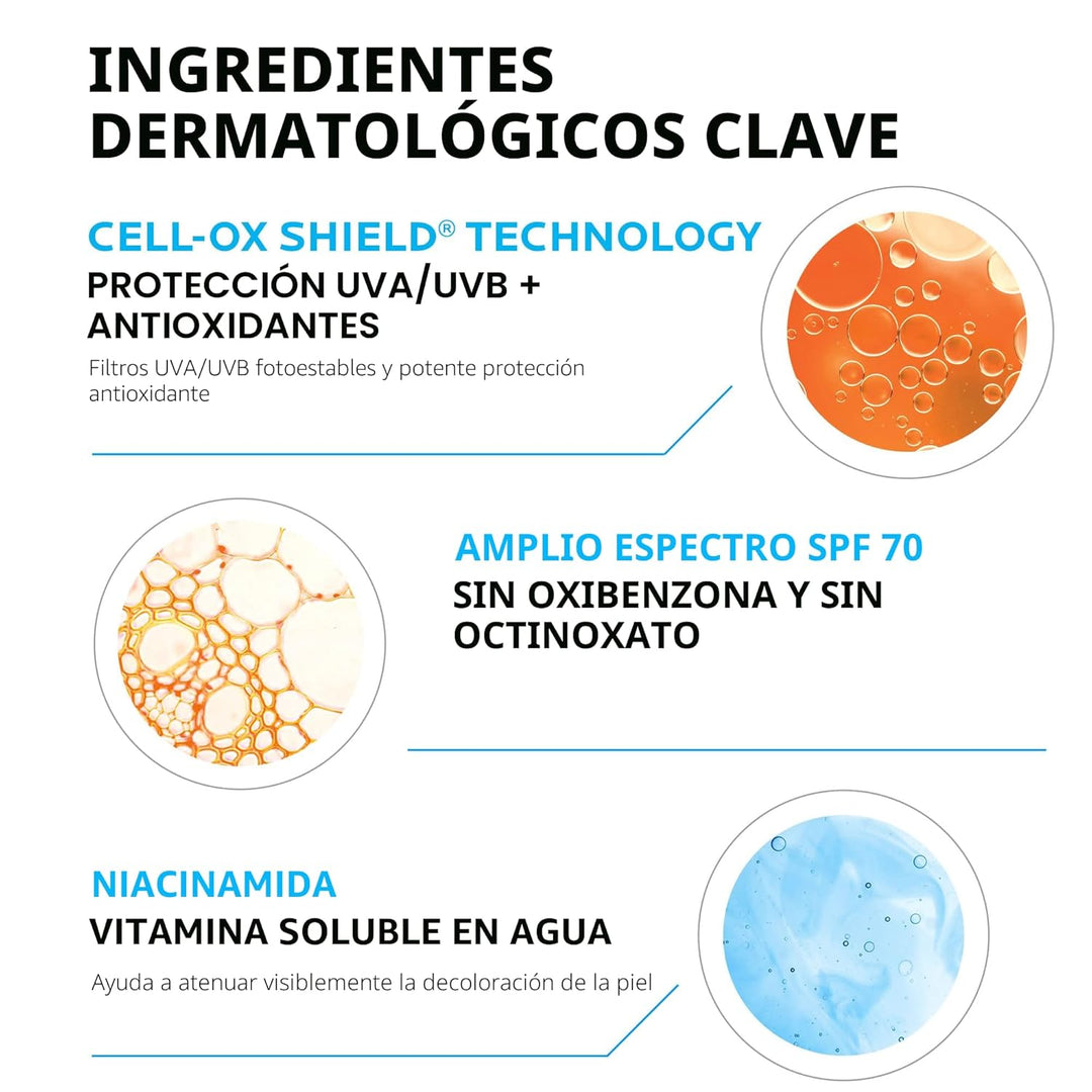 La Roche-Posay Anthelios UV Correct Sunscreen Moisturizer SPF 70, D...