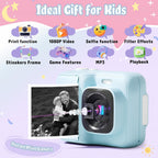 Cámara de impresión instantánea para niños, 1080P con tarjeta de 32