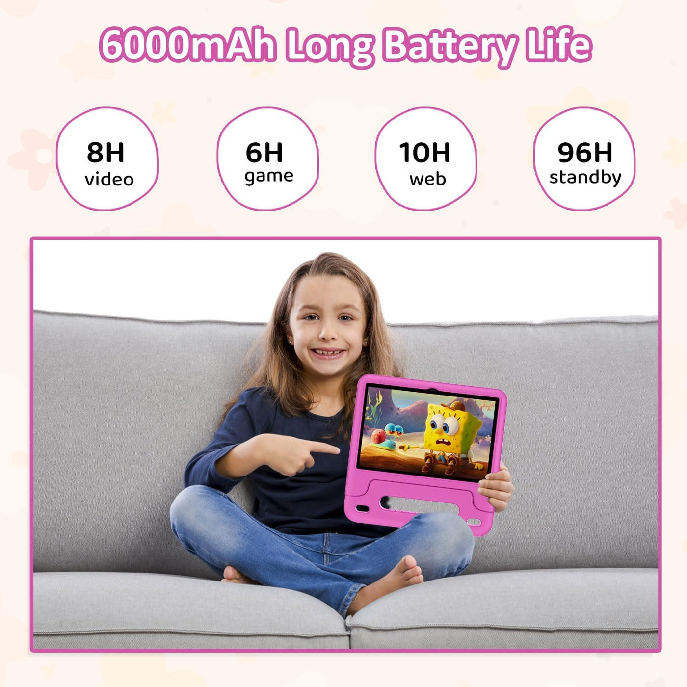 WXUNJA Tablet Android 15 Kids 2025, tabletas actualizadas de 10.1 p...