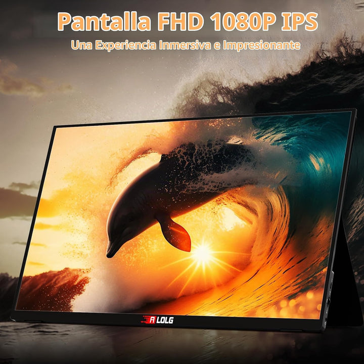 Monitor portátil de 15.6 pulgadas para laptop, 2K FHD 60HZ Monitor...