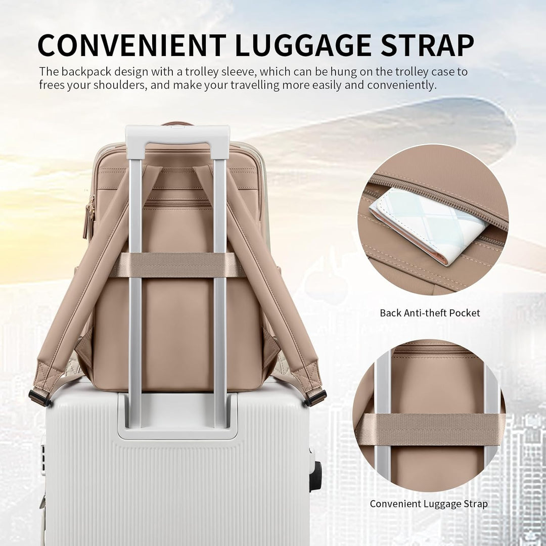 GOLF SUPAGS Elegante mochila para computadora portátil para mujer,...