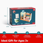 TOP BRIGHT Juguetes de Madera para Juego de Simulación de Helados, Set de Cocina para Niños con Mostrador de Helados, Cuchara y Menú, Juguetes Montessori para Niños y Niñas Regalo Capybara Edad 3+