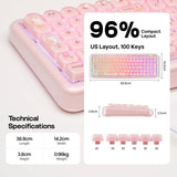 MechLands X Maorbeng X100 PRO - Teclado de membrana para juegos con...