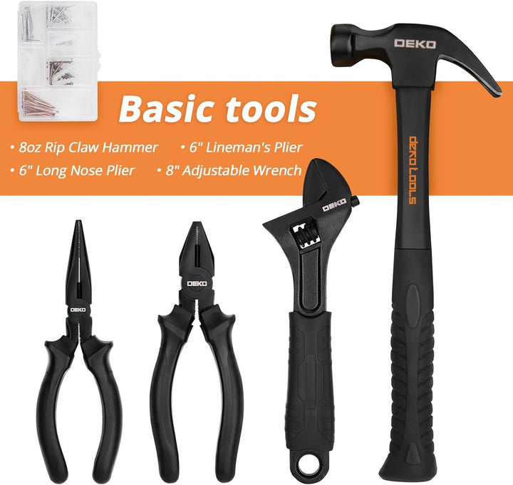 DEKOPRO Kit de herramientas manuales para el hogar general d