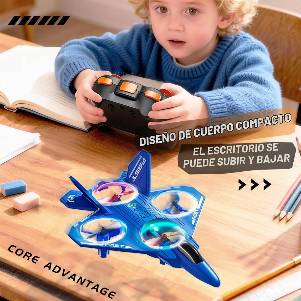 ANTSIR Avión RC ABS Fighter Jet Drone Juguete Volador para regalo de cumpleaños