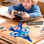 ANTSIR Avión RC ABS Fighter Jet Drone Juguete Volador para regalo de cumpleaños