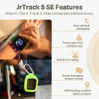 JrTrack 5 SE Kids Smart Watch de Cosmo | Reloj teléfono y rastreador GPS