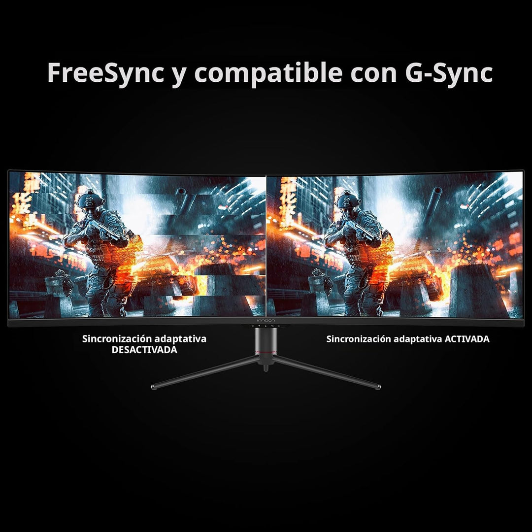 INNOCN Monitor curvo para juegos de 49" 144Hz Ultrawide 32:9 WD...