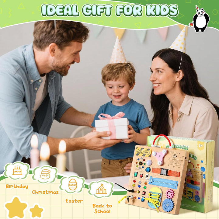 MoKo Busy Board Montessori Juguetes para niños de más de 3