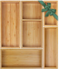 Set de Organizadores de Cajón en Bambú, Organizadores Individuales de Madera