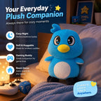 Juguete de peluche de pingüino azul, muñeca de peluche suave de 9.8 in, lindo juego inspirado en hermanos, peluche coleccionable abrazable para niños, decoración de habitación y regalo