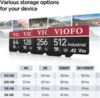 VIOFO Tarjeta microSD de grado industrial de 128 GB