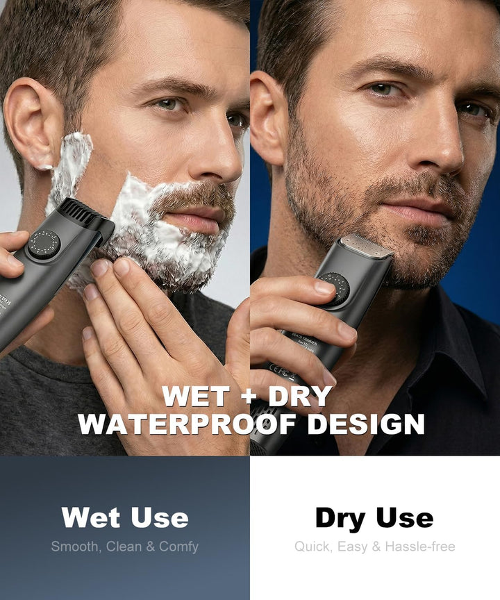 TEPOTZ Recortadora de barba para hombres, 40 ajustes de longitud aj...