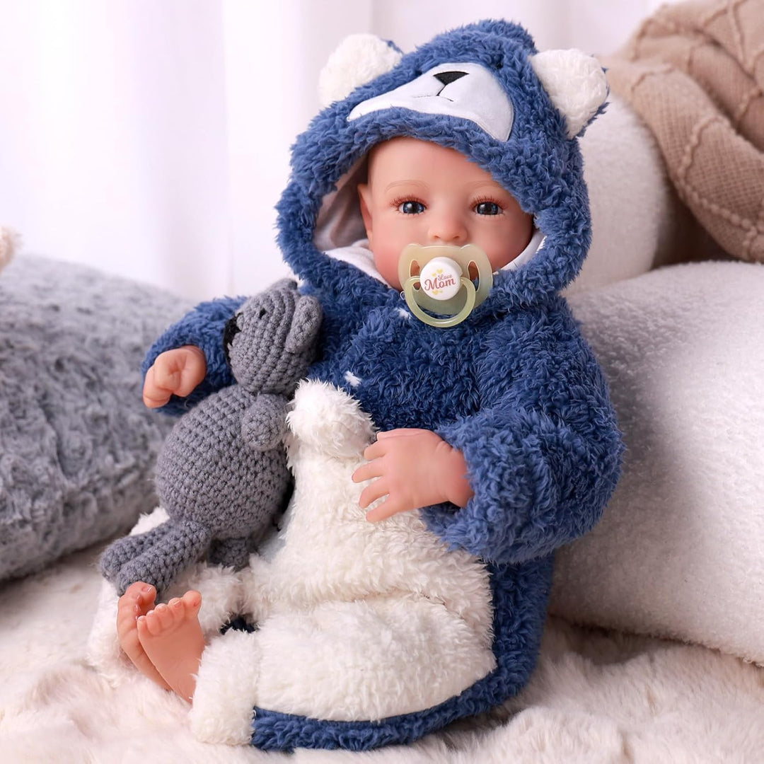 BABESIDE Muñecas Reborn de bebé realistas Niño - Aiden 17 Pulgadas...